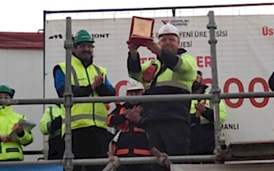We completed 2 million man-hours without any Lost Time Incidents (LTI) in our Bursa-Gemlik Urea Plant Project.